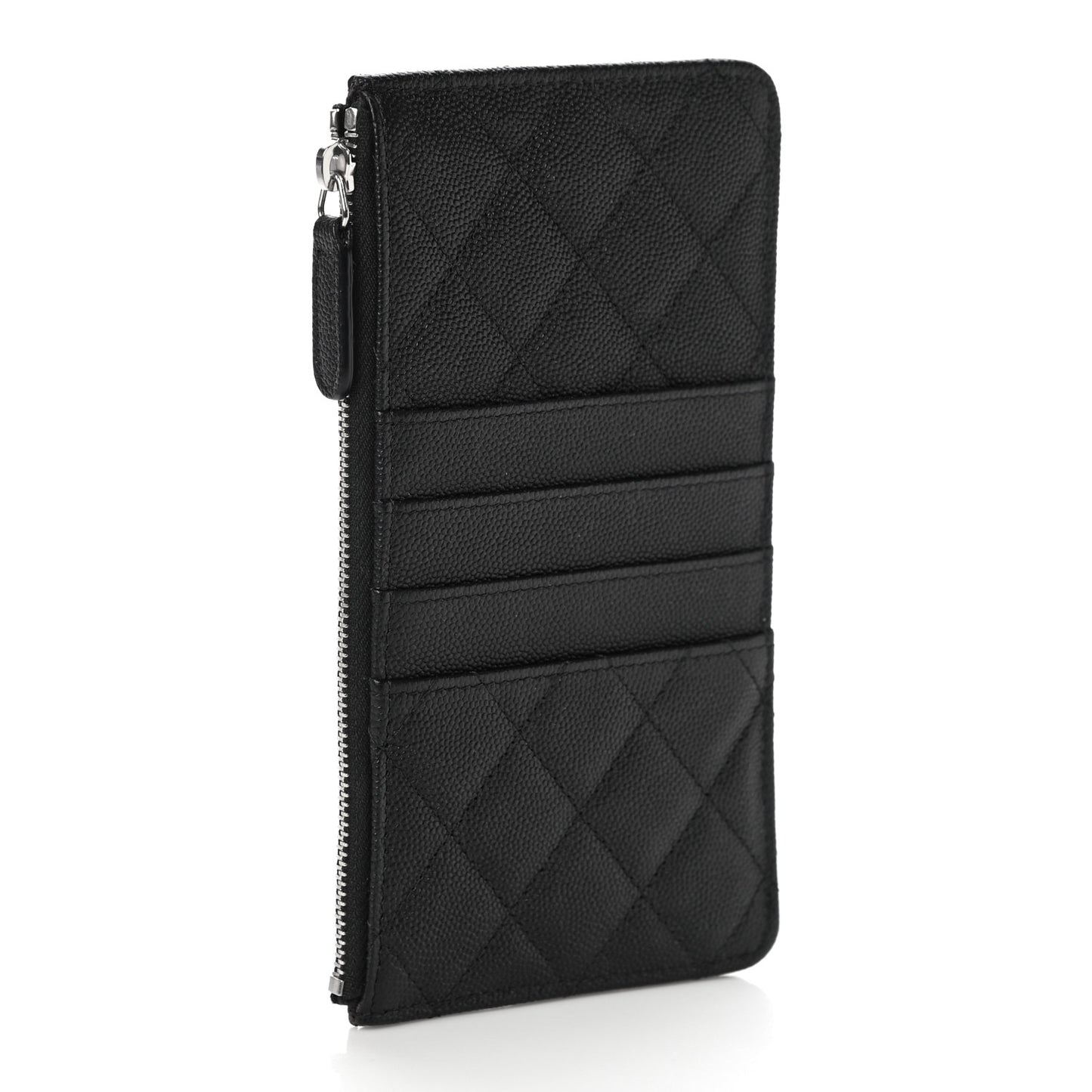 Caviar Quilted Classic iPhone Pouch Black