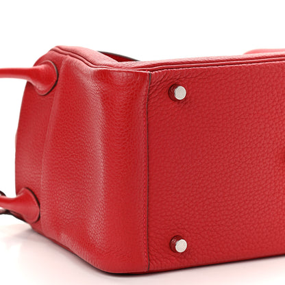 Hermes Taurillon Clemence Lindy 30 Rouge Casaque 8 of 9