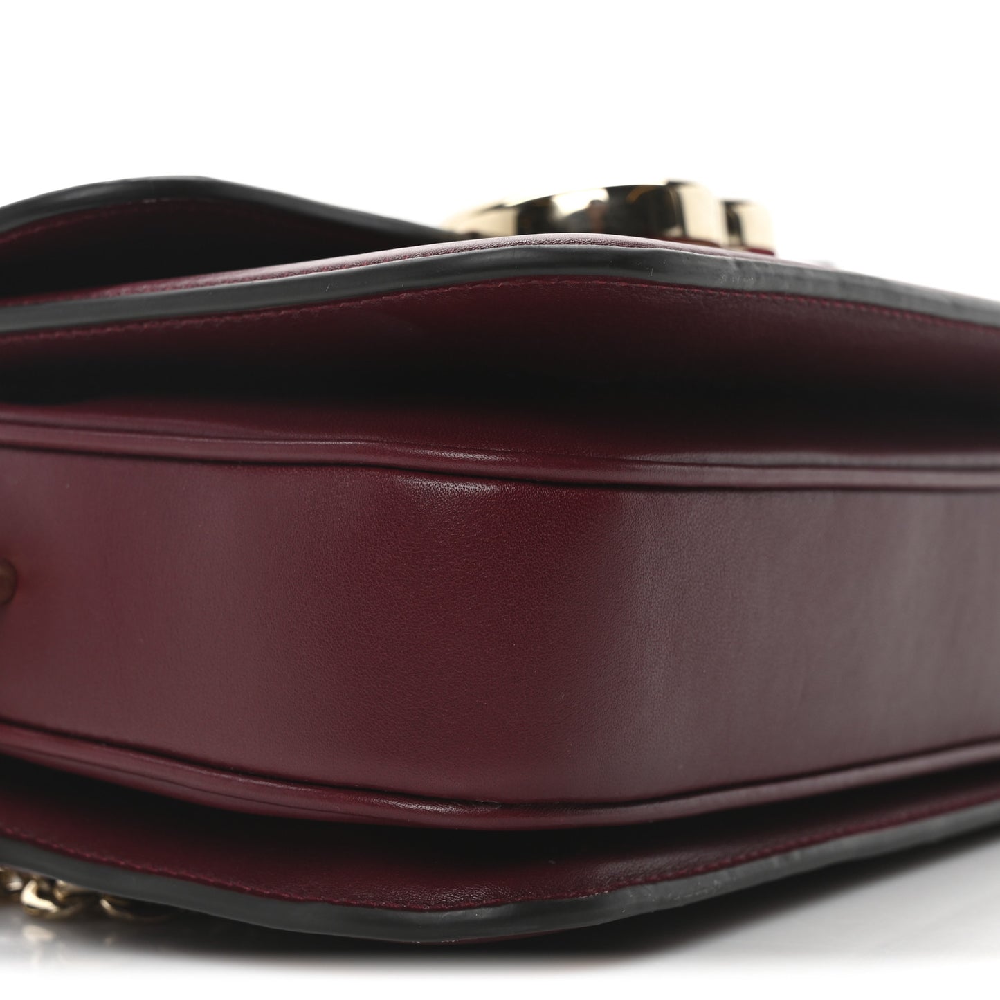 Crepe Wool Silk GG Monogram Go Small Shoulder Bag Rosso Ancora