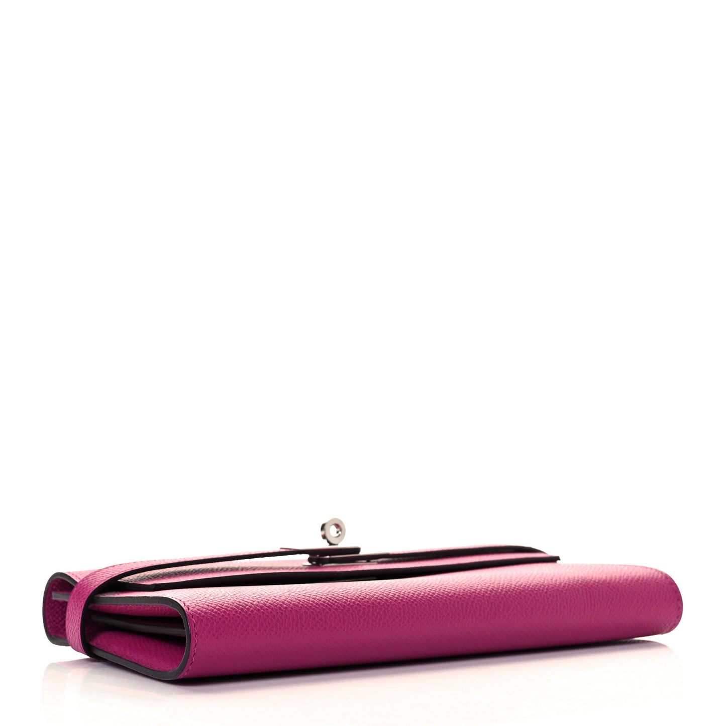 Epsom Kelly Longue Wallet Rose Pourpre