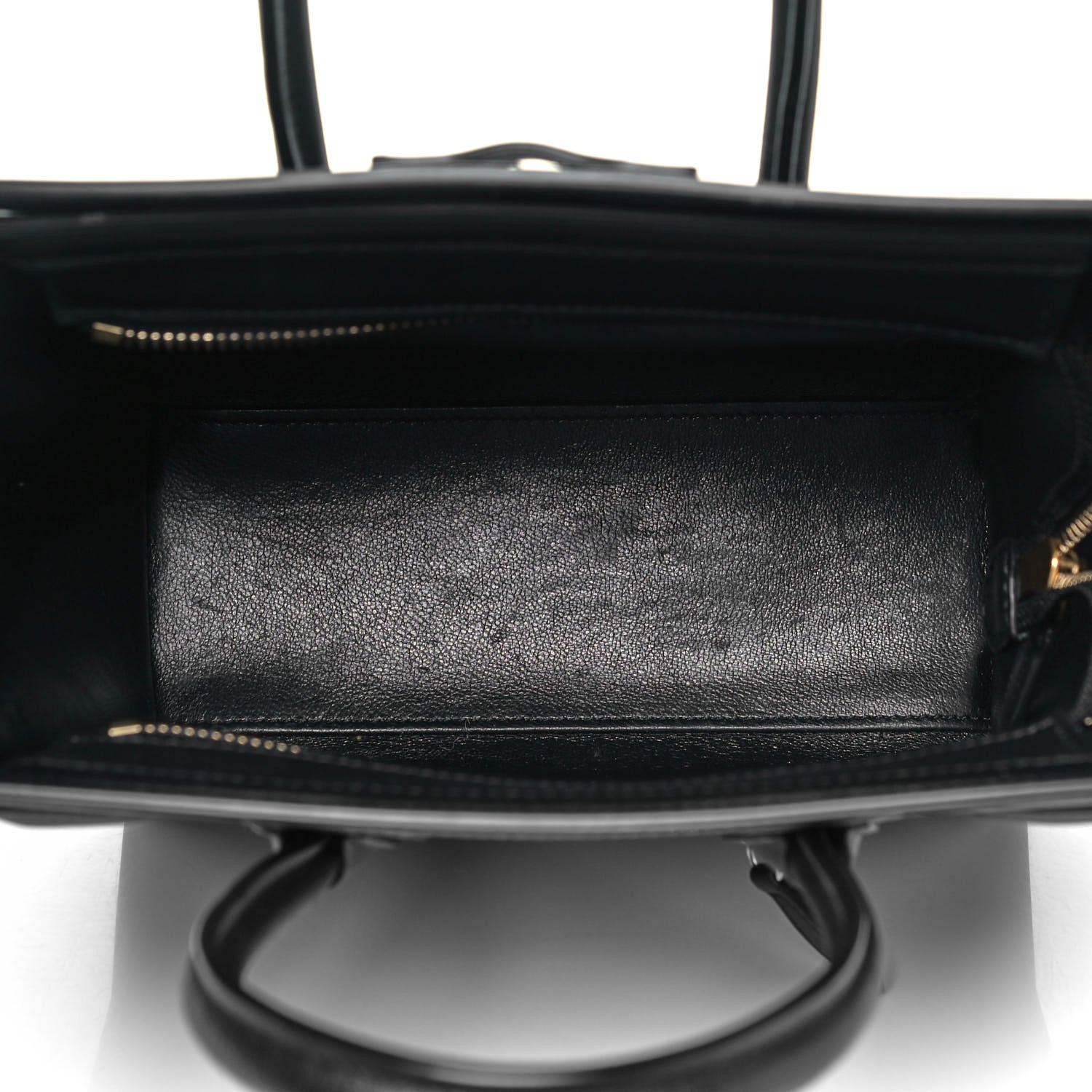 Celine Smooth Calfskin Nano Luggage Black 5 of 9