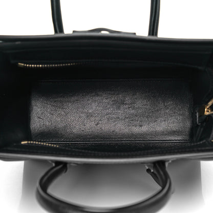 Celine Smooth Calfskin Nano Luggage Black 5 of 9