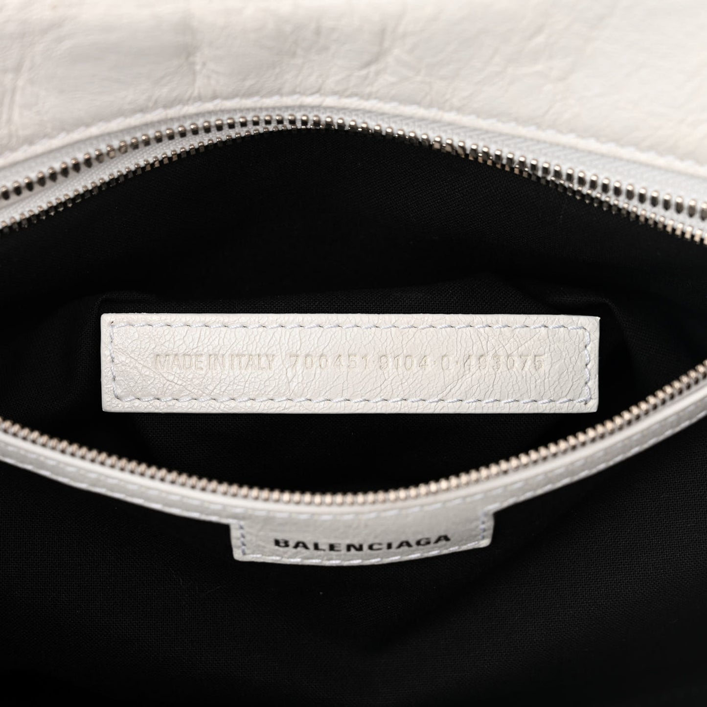 Agneau Arena Neo Cagole City Handbag Optic White
