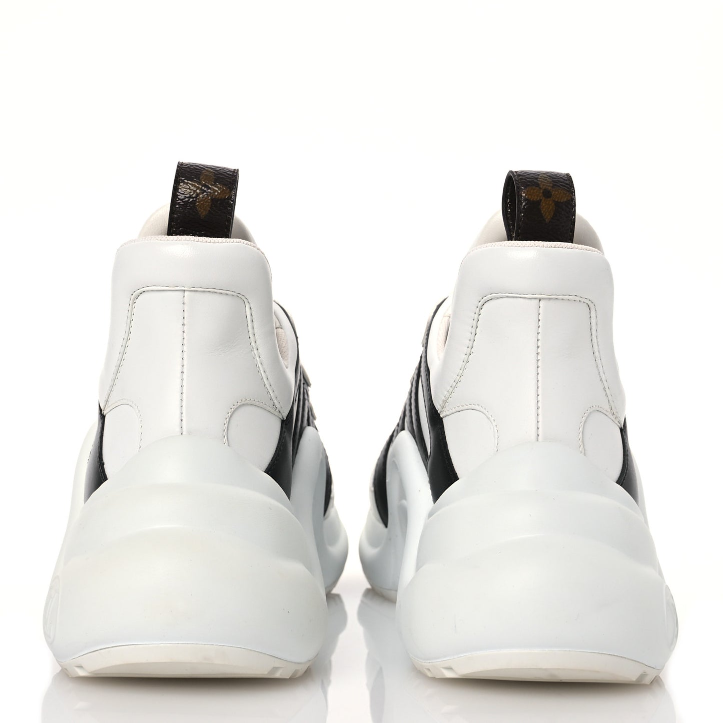 X FORNASETTI Calfskin Technical Nylon LV Archlight Sneaker 37 Black