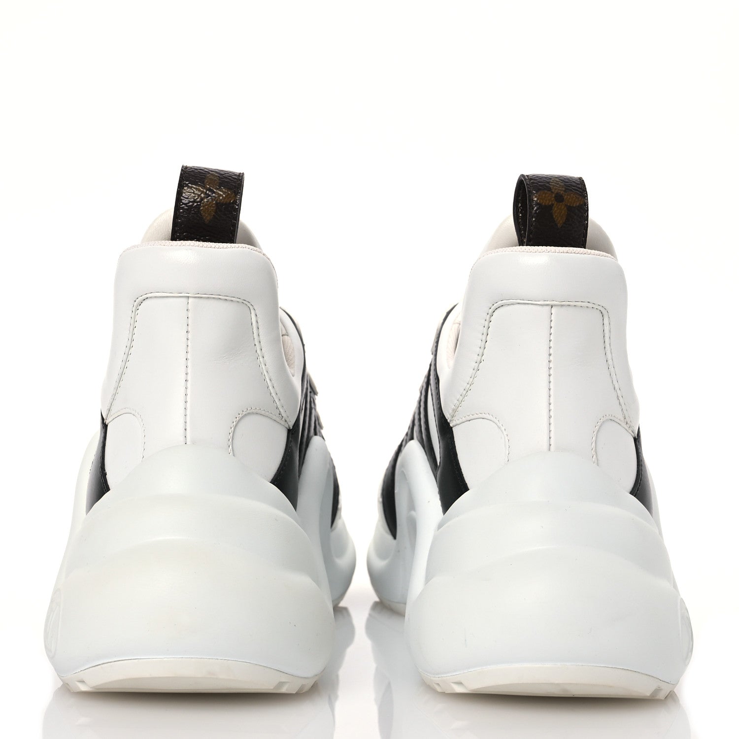Louis Vuitton X FORNASETTI Calfskin Technical Nylon LV Archlight Sneaker 37 Black 5 of 12