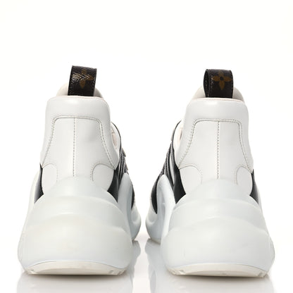 Louis Vuitton X FORNASETTI Calfskin Technical Nylon LV Archlight Sneaker 37 Black 5 of 12