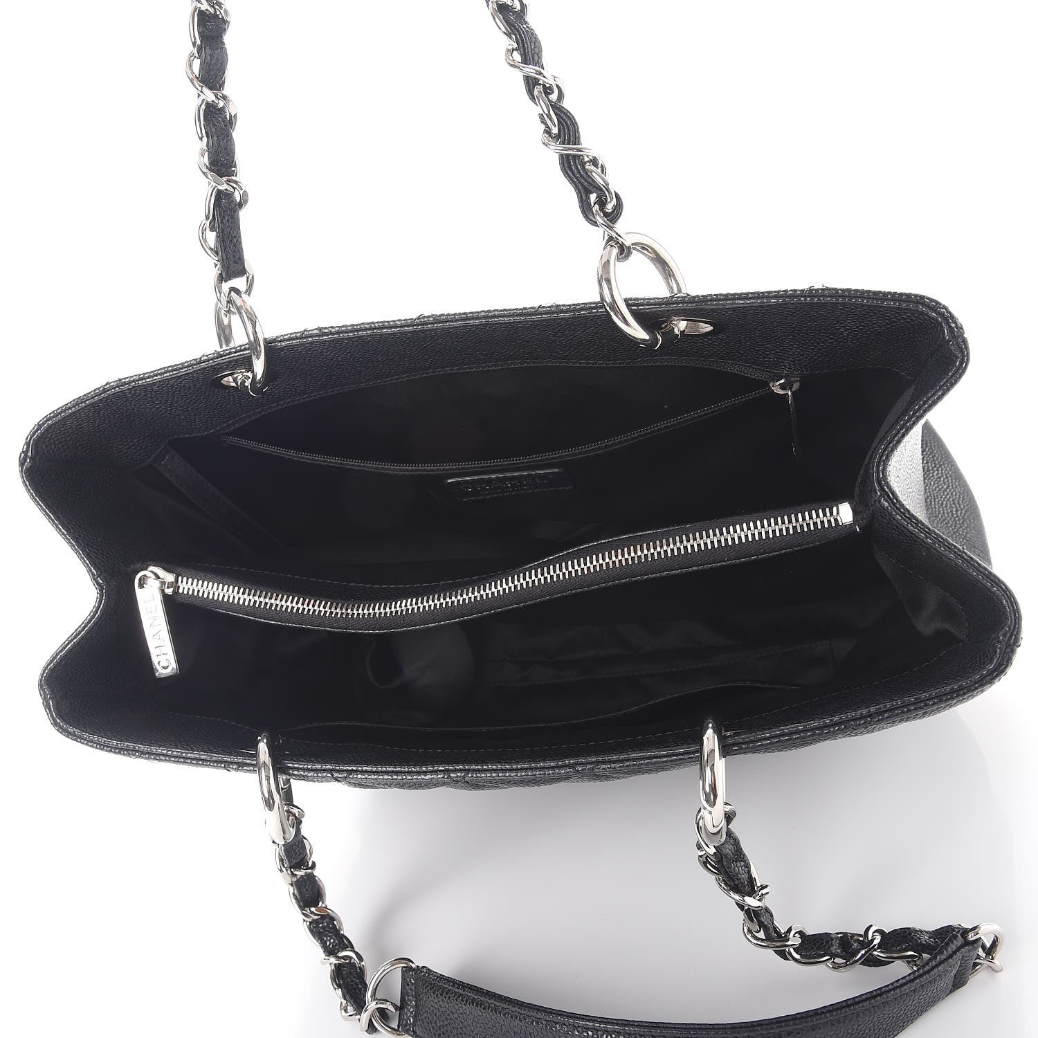 Chanel Caviar Quilted Grand Shopping Tote GST Black 5 of 14
