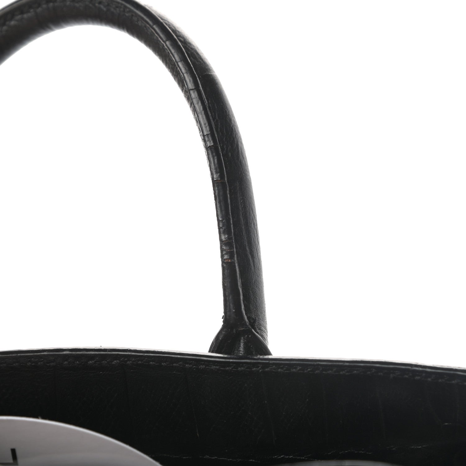Saint Laurent Calfskin Crocodile Embossed Nano Sac De Jour Black 13 of 15
