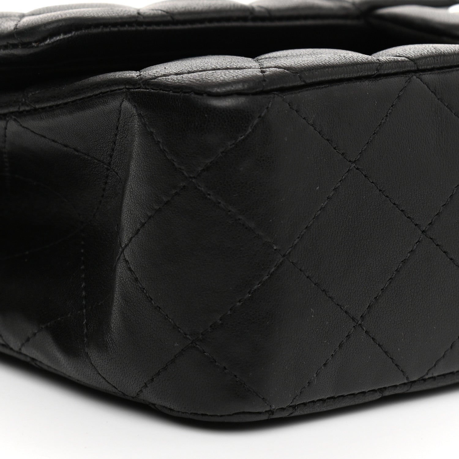 Chanel Lambskin Quilted Medium Double Flap Black 17 of 25