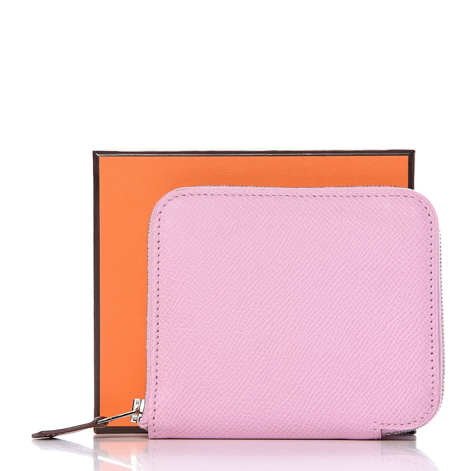 Hermes Epsom Silk'in Compact Wallet Mauve Sylvestre 8 of 8
