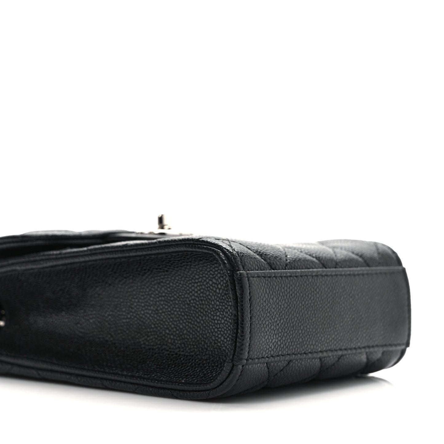 Caviar Quilted Classic Phone Holder Black