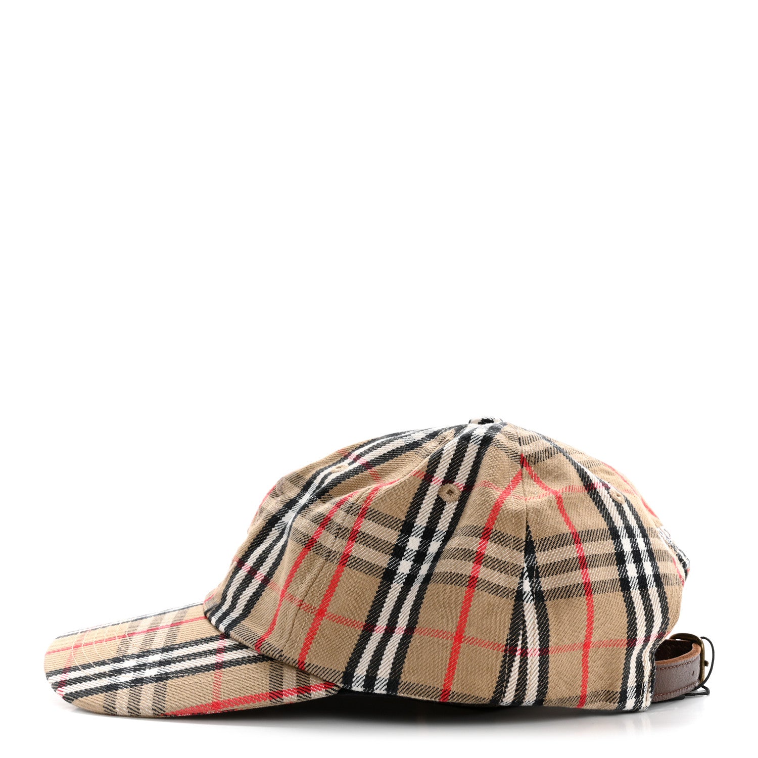 Burberry X SUPREME Cotton Vintage Check Monogram Baseball Hat