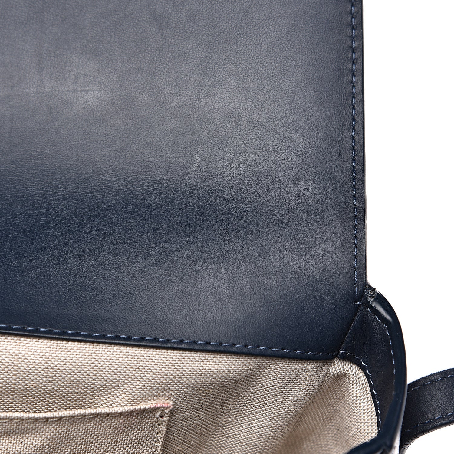 Mansur Gavriel Calfskin Saddle Crossbody Bag Blu 10 of 12