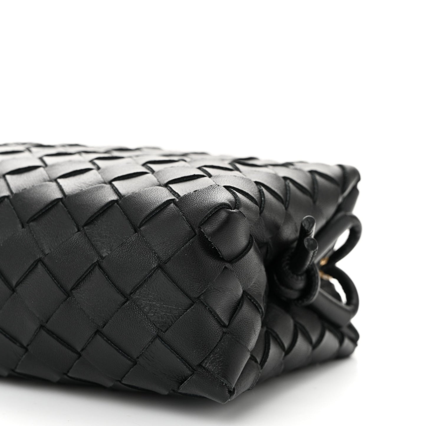 Nappa Intrecciato Mini Loop Camera Bag Black