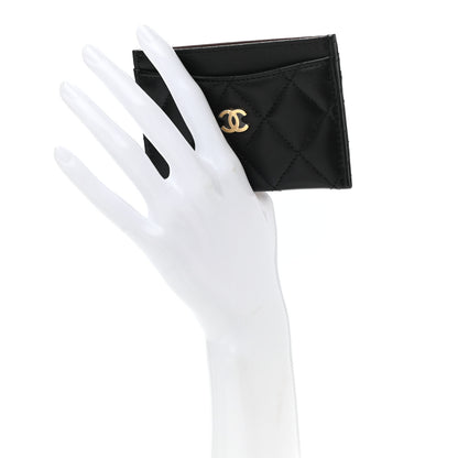 Chanel Lambskin Quilted Card Holder Black 2 of 9