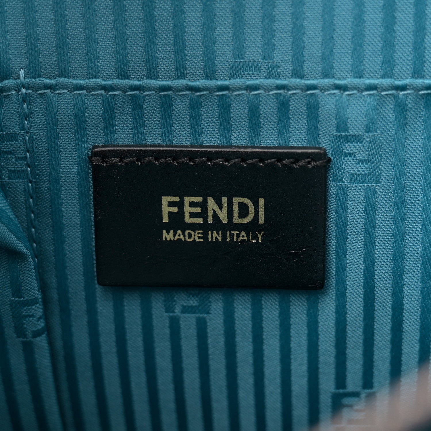 Fendi Vitello Elite Regular 2Jours Tote Blue Cobalto 6 of 12