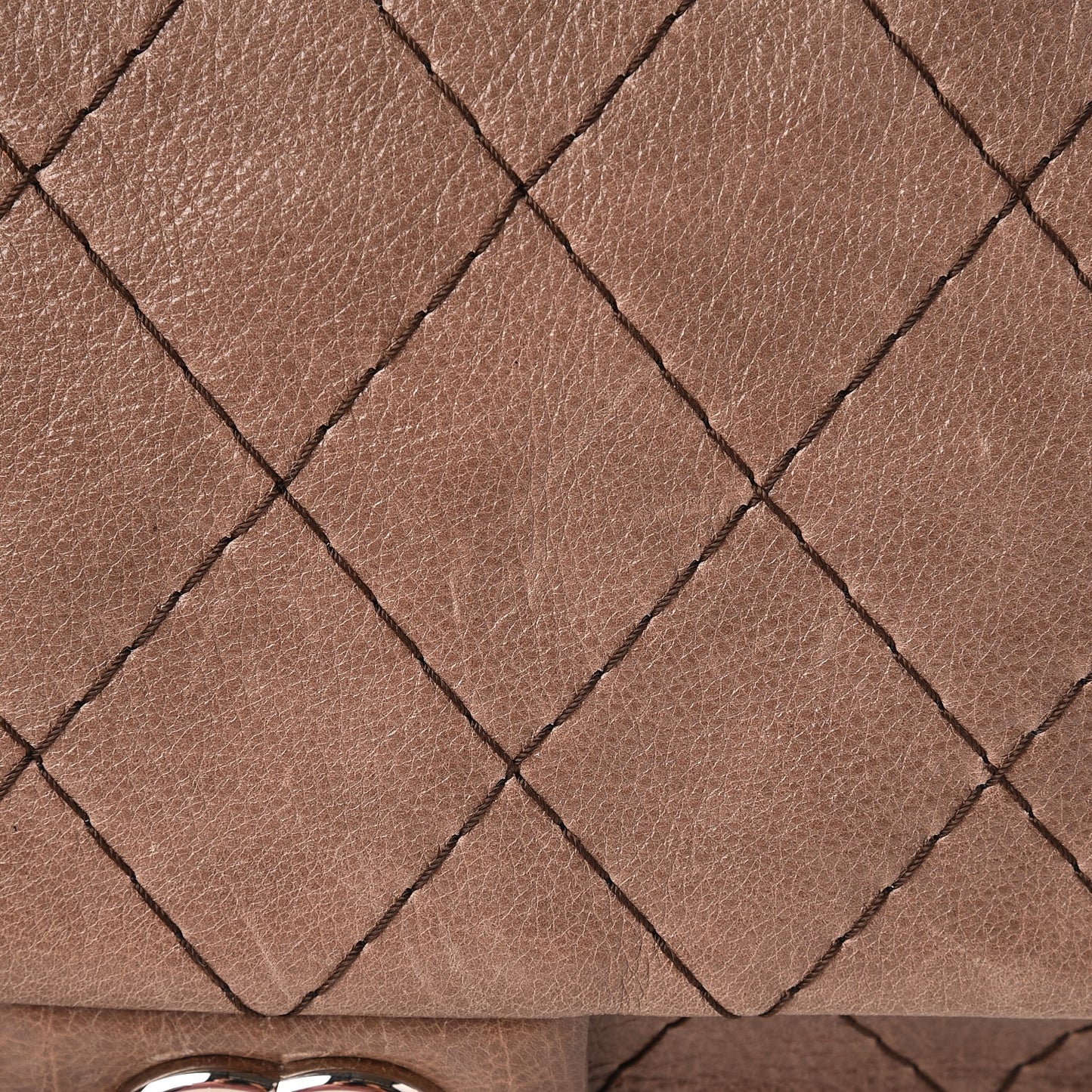 Glazed Calfskin Stitched XL On The Road Flap Brown