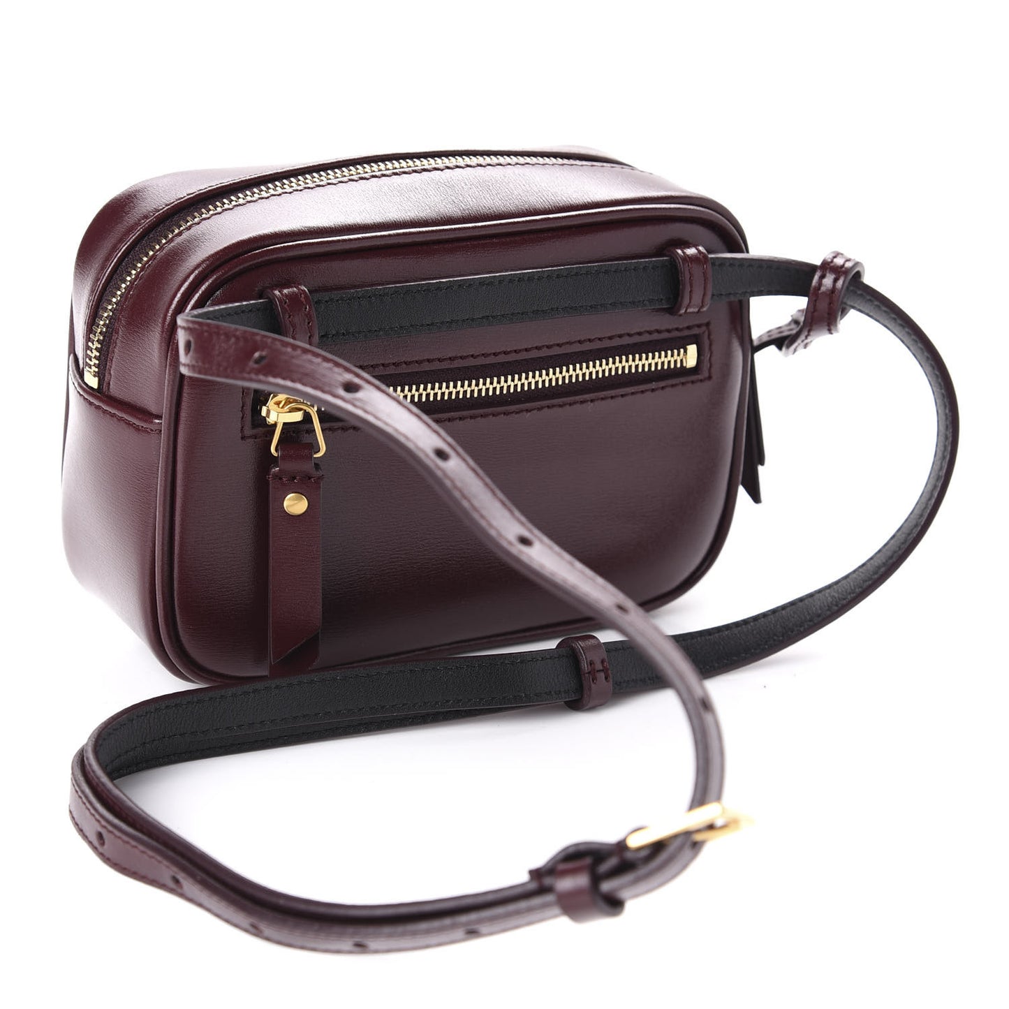 Calfskin Canvas Monogram Lou Belt Bag Natural Dark Legion Red