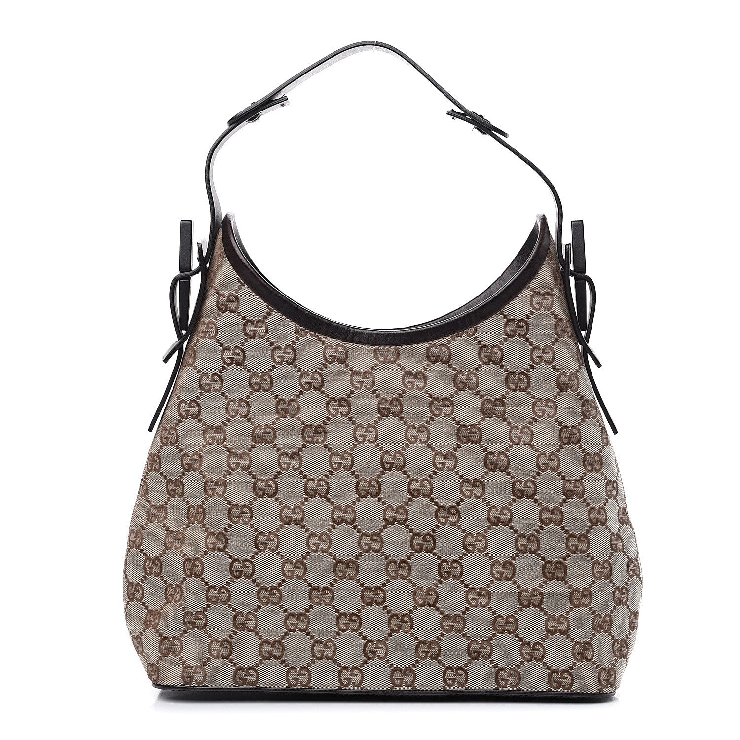 Gucci Monogram Small Hobo Dark Brown 1 of 10