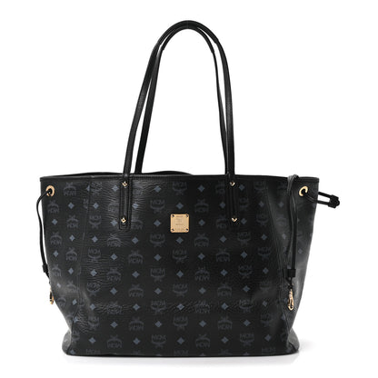 MCM Visetos Large Project Reversible Shopper Tote Black 1 of 15