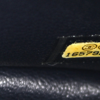 Chanel Lambskin Quilted Jumbo Double Flap Dark Blue 7 of 11