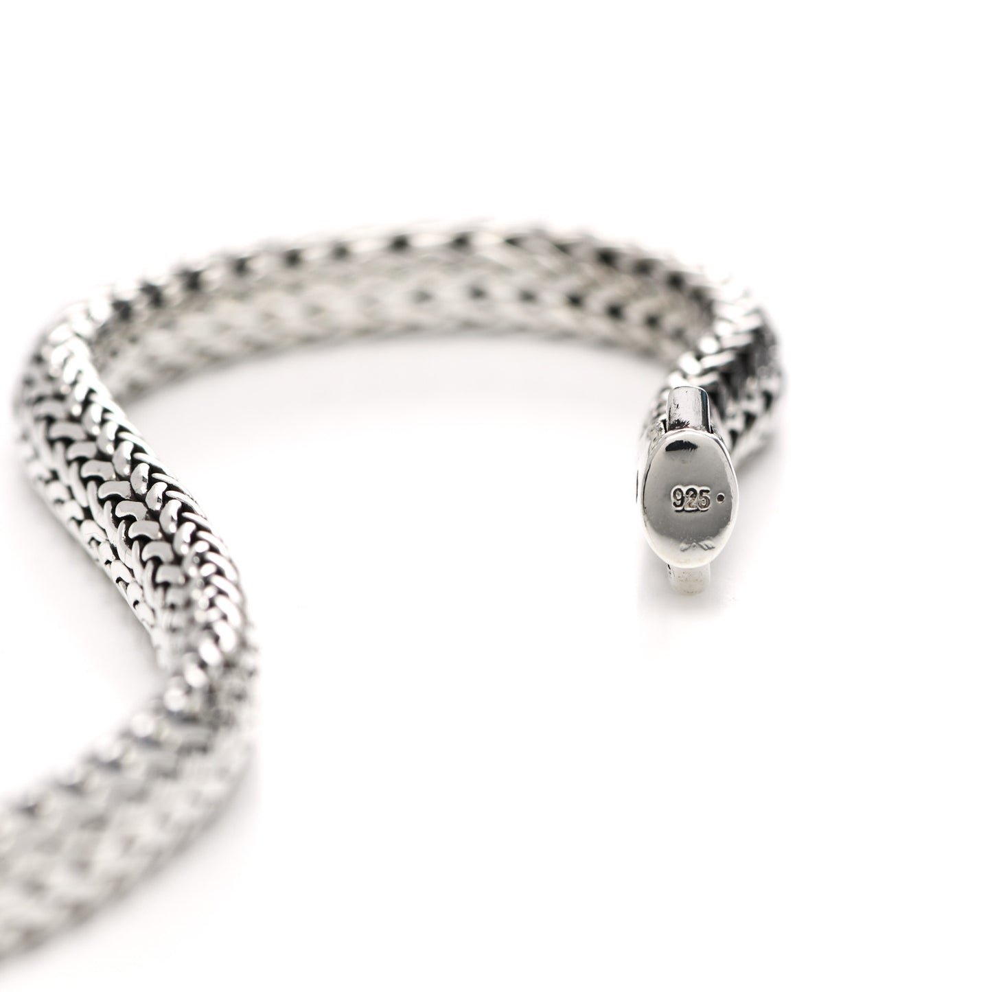 Sterling Silver Black Sapphire 7.5mm Classic Chain Bracelet