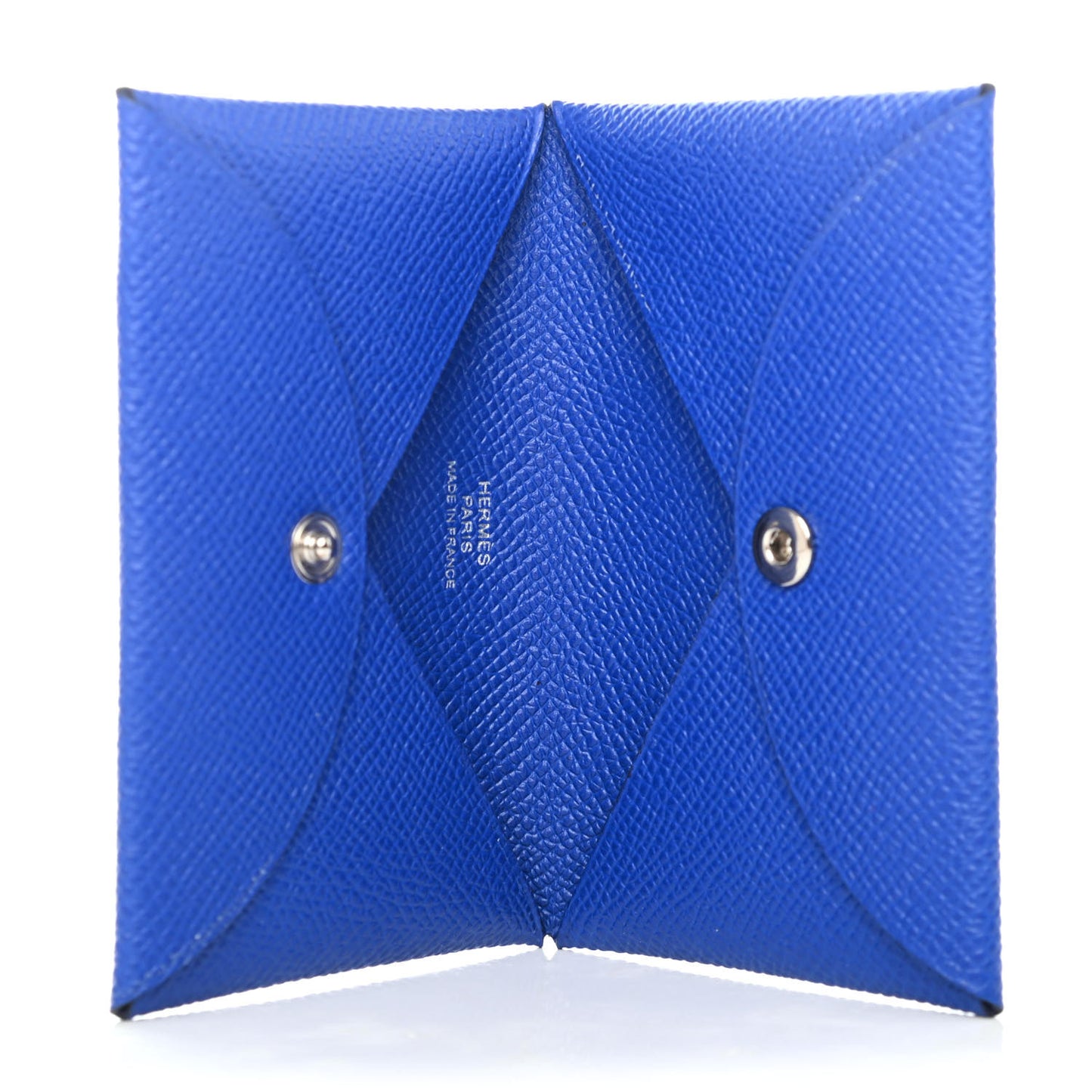 Epsom Calvi Card Case Bleu Royal