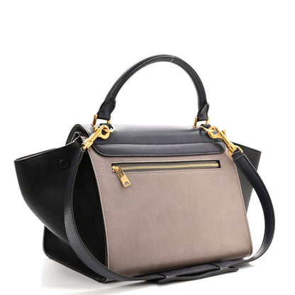 Celine Smooth Calfskin Small Trapeze Dark Blue 3 of 12
