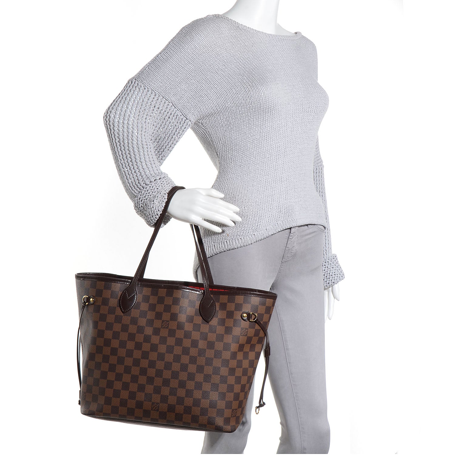 Louis Vuitton Damier Ebene Neverfull MM 2 of 7