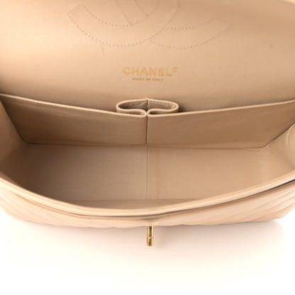 Chanel Caviar Quilted Jumbo Double Flap Beige Clair 5 of 19