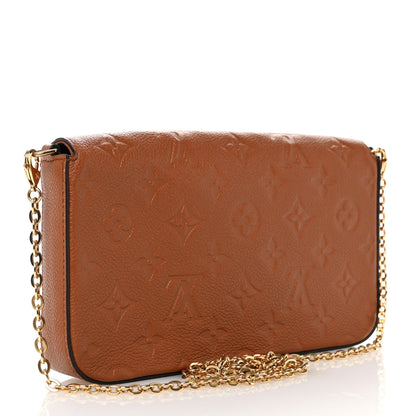 Louis Vuitton Empreinte Pochette Felicie Chain Wallet Cognac 4 of 11
