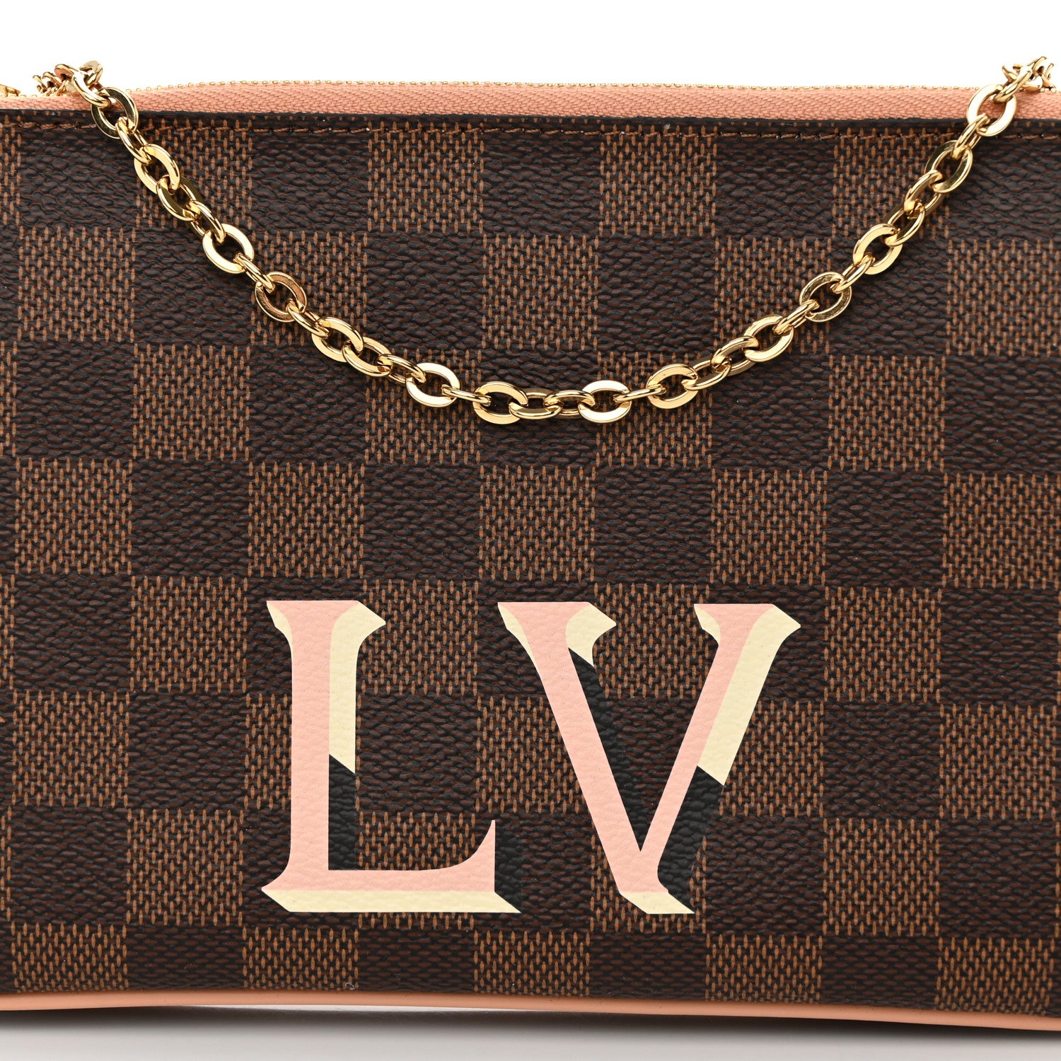 Louis Vuitton Damier Ebene Double Zip Pochette 9 of 12