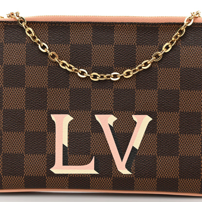 Louis Vuitton Damier Ebene Double Zip Pochette 9 of 12