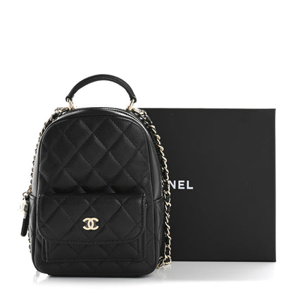 Chanel Caviar Quilted CC Mini Classic Backpack Black 11 of 11