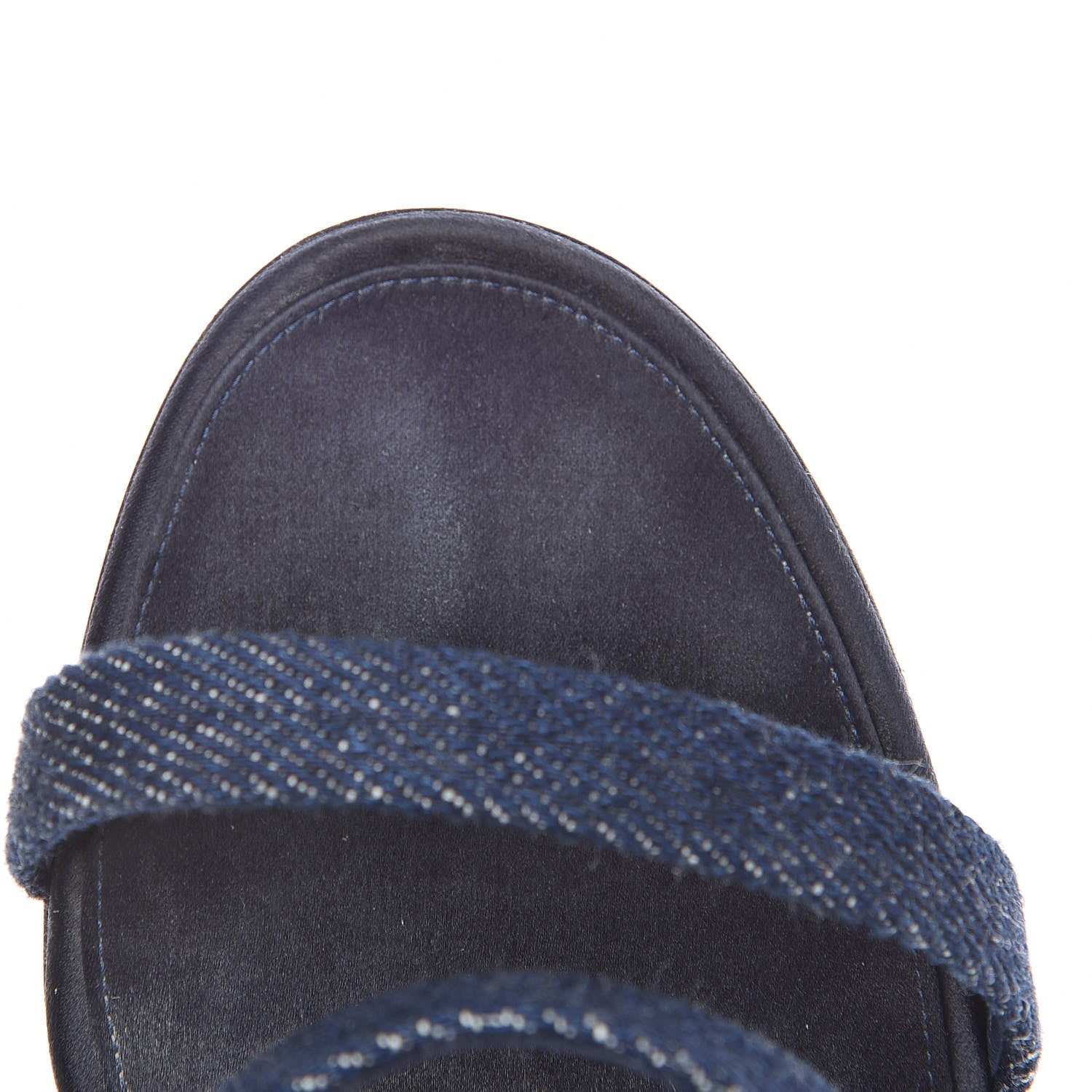Chanel Denim Sandals 41 Dark Blue 12 of 13