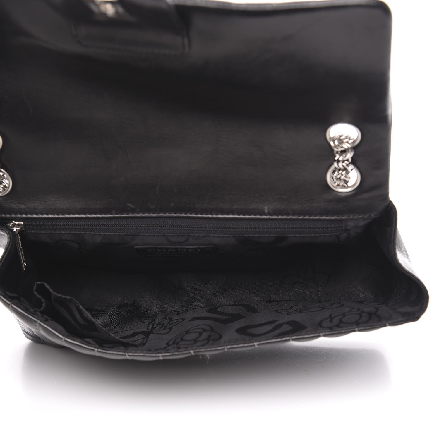 Chanel Lambskin Vertical Quilted Medium Single Flap Black 5 of 14