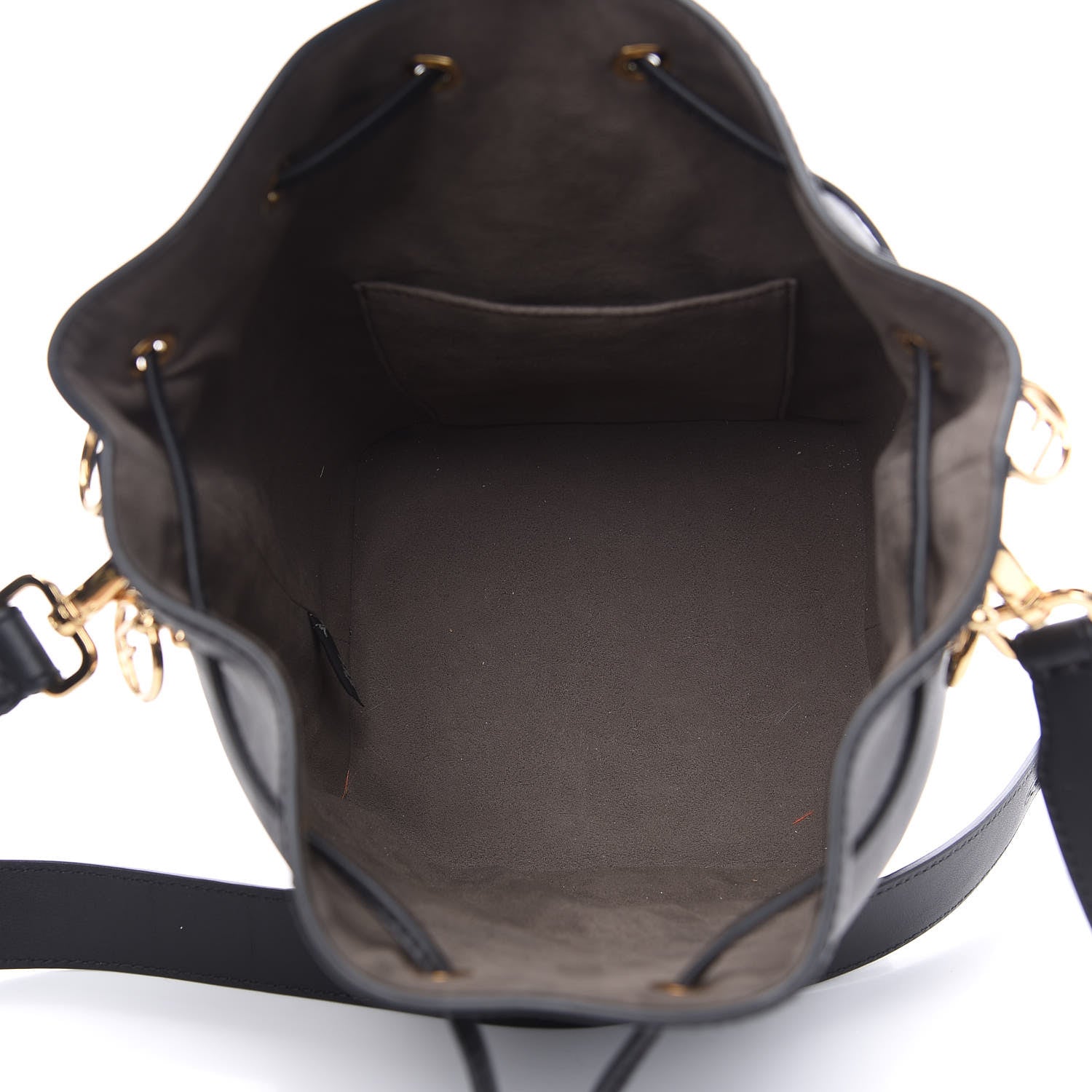 Fendi Vitello Grace Matte F is Fendi Grande Mon Tresor Bucket Bag Black 4 of 9