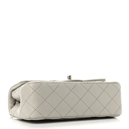 Chanel Lambskin Quilted Mini Rectangular Flap Grey 4 of 9