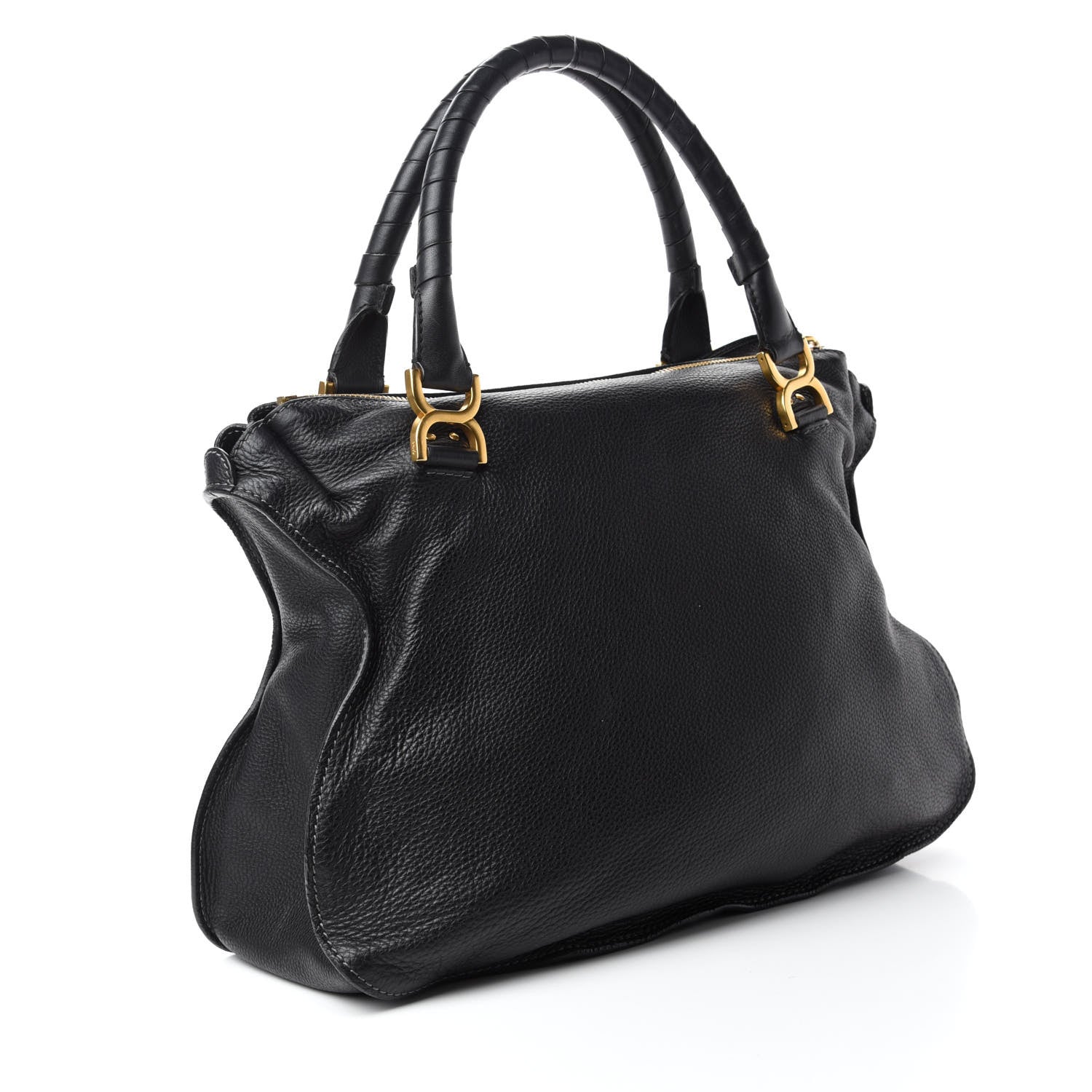 Chloe Calfskin Large Marcie Satchel Black 3 of 10