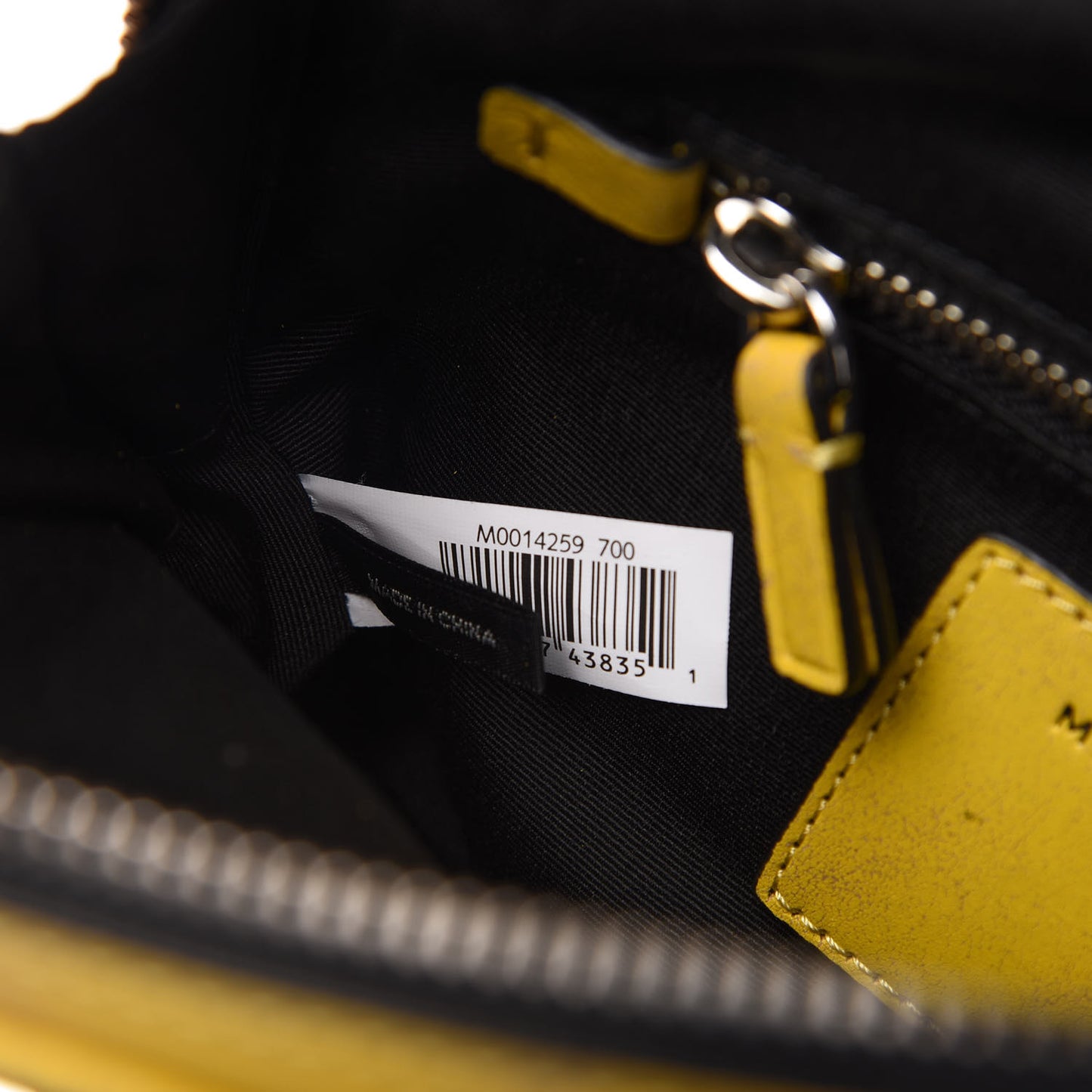 Calfskin The Box 20 Crossbody Yellow