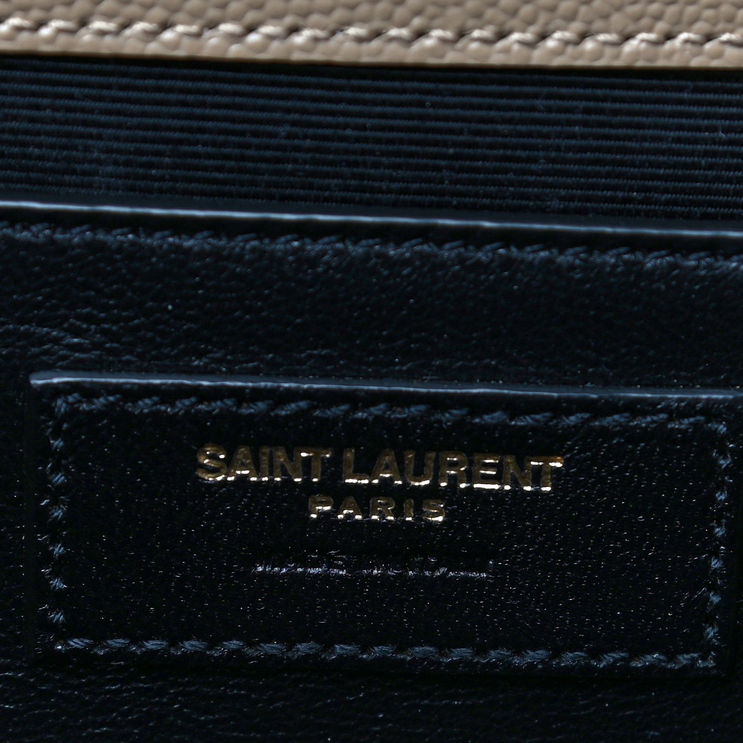 Grain De Poudre Textured Mixed Matelasse Medium Triquilt Monogram Satchel Dark Latte