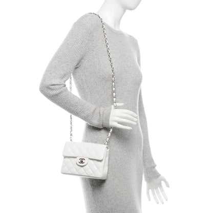Chanel Caviar Quilted Mini Square Flap White 2 of 7