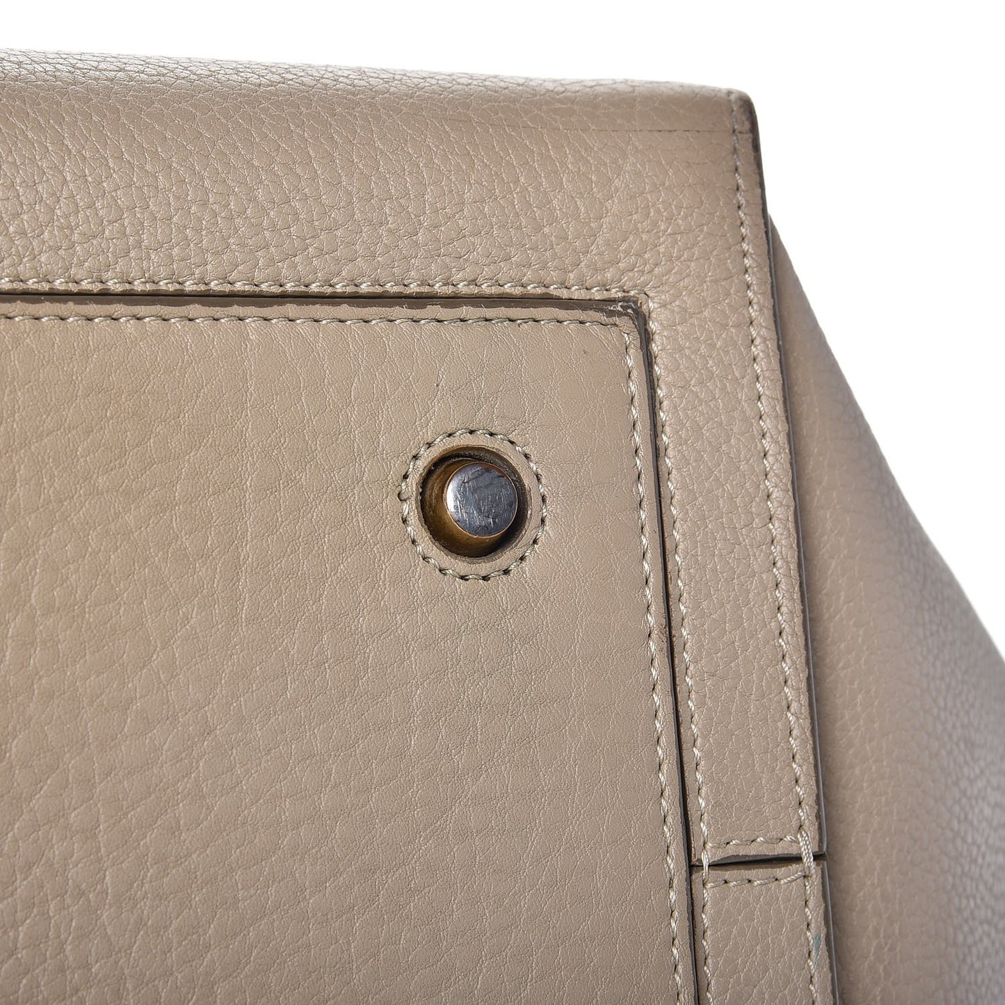Crisped Calfskin Small Tie Knot Tote Light Taupe