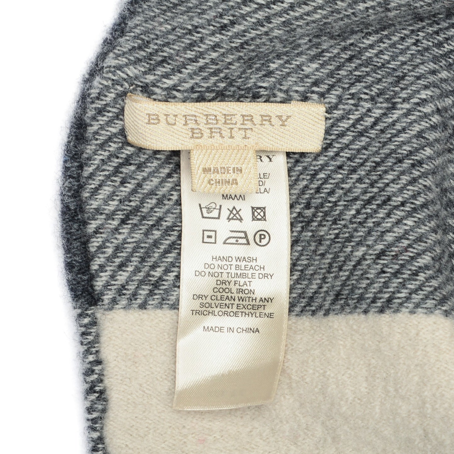 Wool Check Snood Scarf