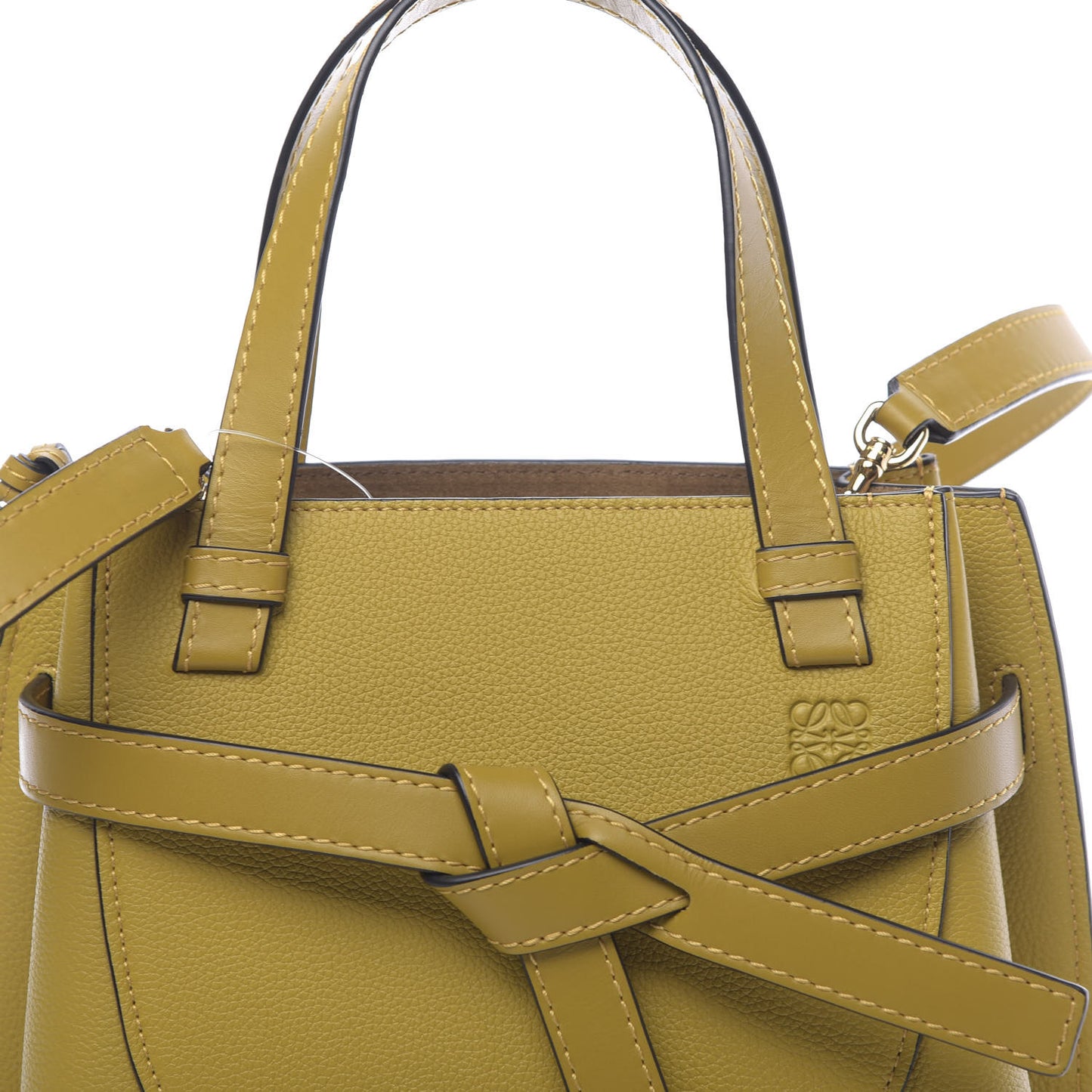 Calfskin Mini Gate Tote Ochre