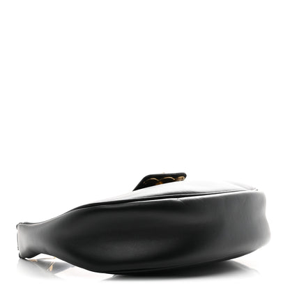 Celine Smooth Calfskin Medium Strap Ava Triomphe Shoulder Bag Black 4 of 9