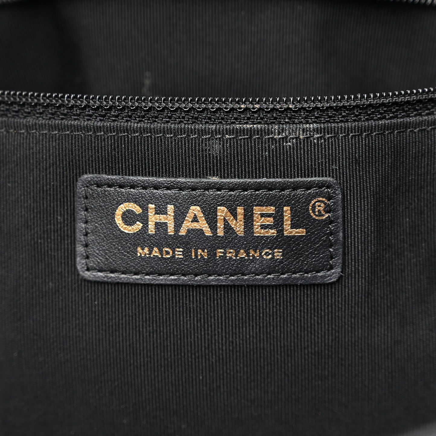 Caviar Quilted Large Shopping Tote Black