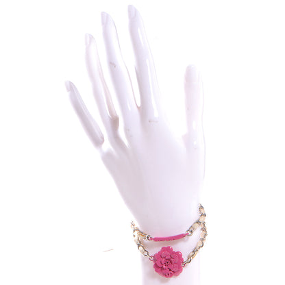 Chanel Flower Chain Camellia Double Wrap Bracelet 2 of 4