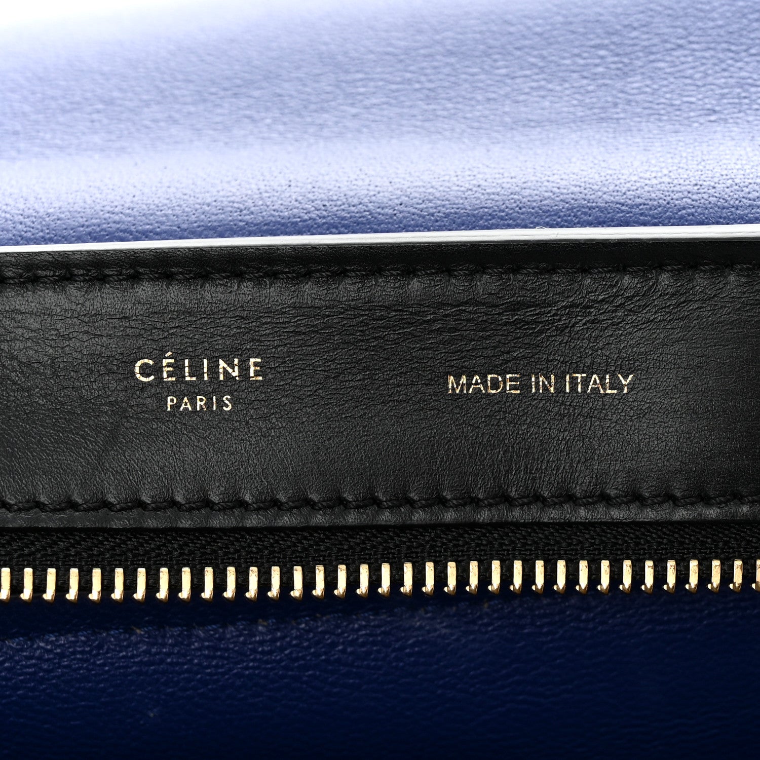 Celine Calfskin Suede Medium Tri-Color Trapeze Tri-Color Sand 6 of 13