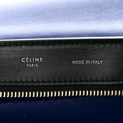 Celine Calfskin Suede Medium Tri-Color Trapeze Tri-Color Sand 6 of 13